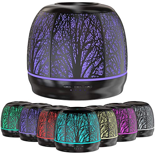 Aroma Outfitters Large Iron Essential Oil Diffuser | Aromatherapy Diffuser That Purifies Air | Ultrasonic Humidifier 7 Color LED Lights | Home Essentials | Scent Diffuser | Large Water Tank of 500mL - Image 3