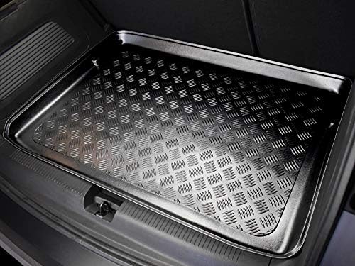 Boot Liner for Ford Focus (2011-2018) [Mk3] [Hatchback] Tailored Fit Car Floor Mat Protector Guard Tray Black Custom Fitted Accessory - Dog Friendly & Waterproof with Raised Edges