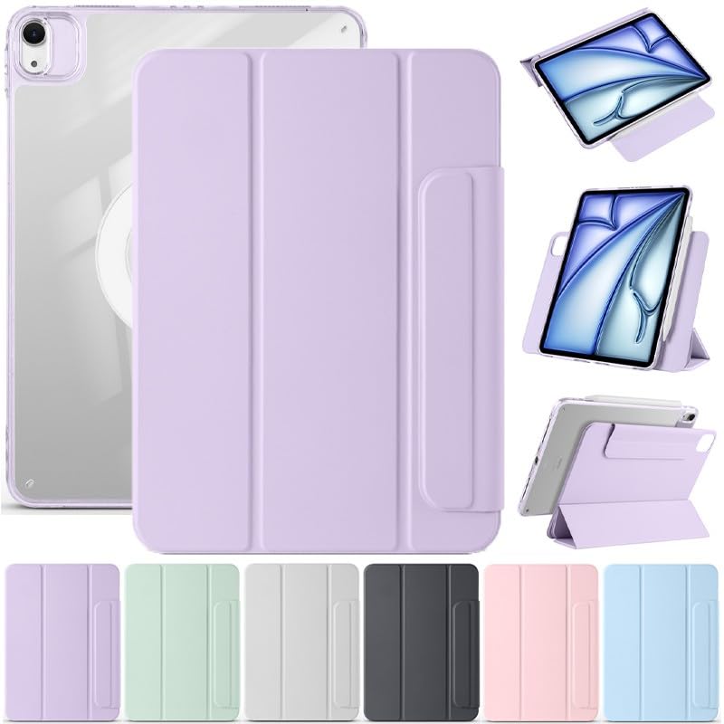 Protection iPad Pro 12,9 pouces 2018 violet clair étui silicone rabat