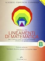 MODULI LINEAMENTI DI MATEMATICA, B 8880133225 Book Cover