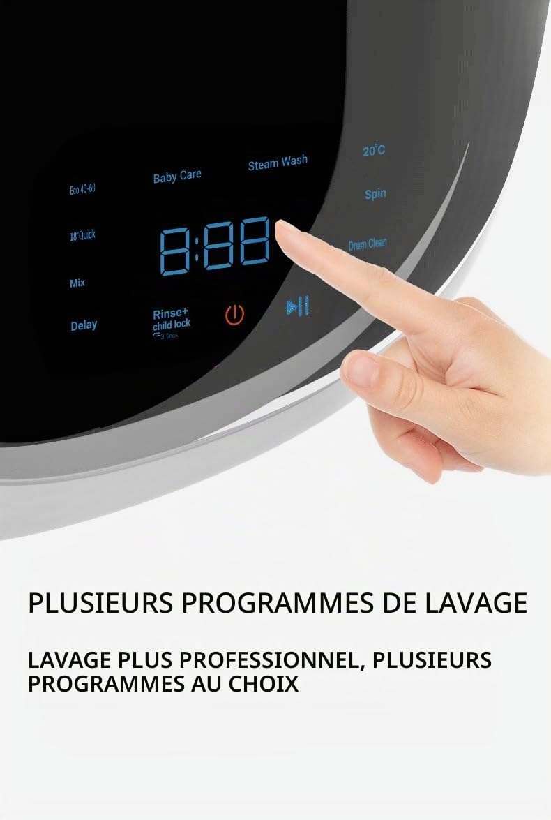 Mini Tiny Wash DY-BGX09 Machine à laver – Parfait pour appartement, petite maison, camping-car et bateau