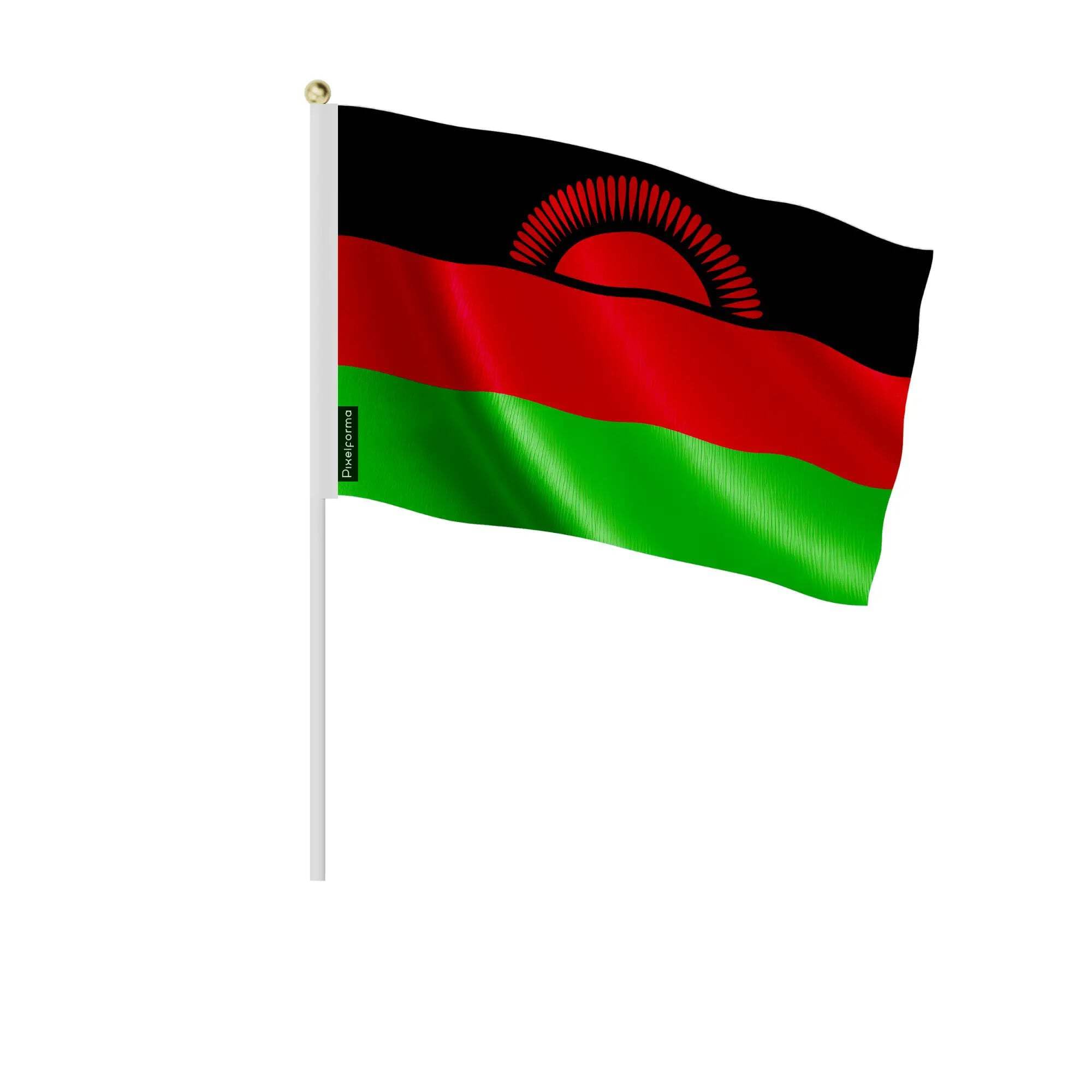 Drapeau Malawi 20x30cm lot de 100 mini drapeaux pour décoration de table