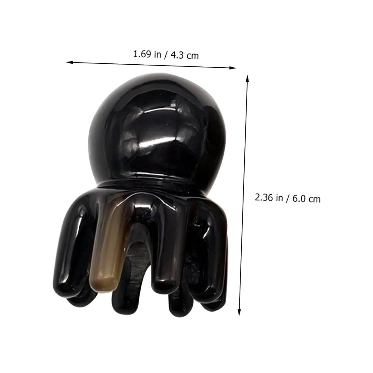 COLLBATH 2 Peines De Cuerno Hechos A Mano Para Limpiar El Cuero Cabelludo Herramienta De Masaje Para La Salud Del Cabello Y El Cuero Cabelludo.