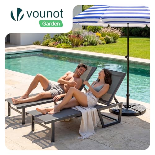 Bain de soleil inclinable alu 5 positions VOUNOT