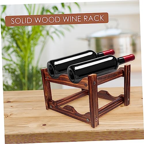 Soporte Decorativo para Botellas de Vino de Madera miniatura 3