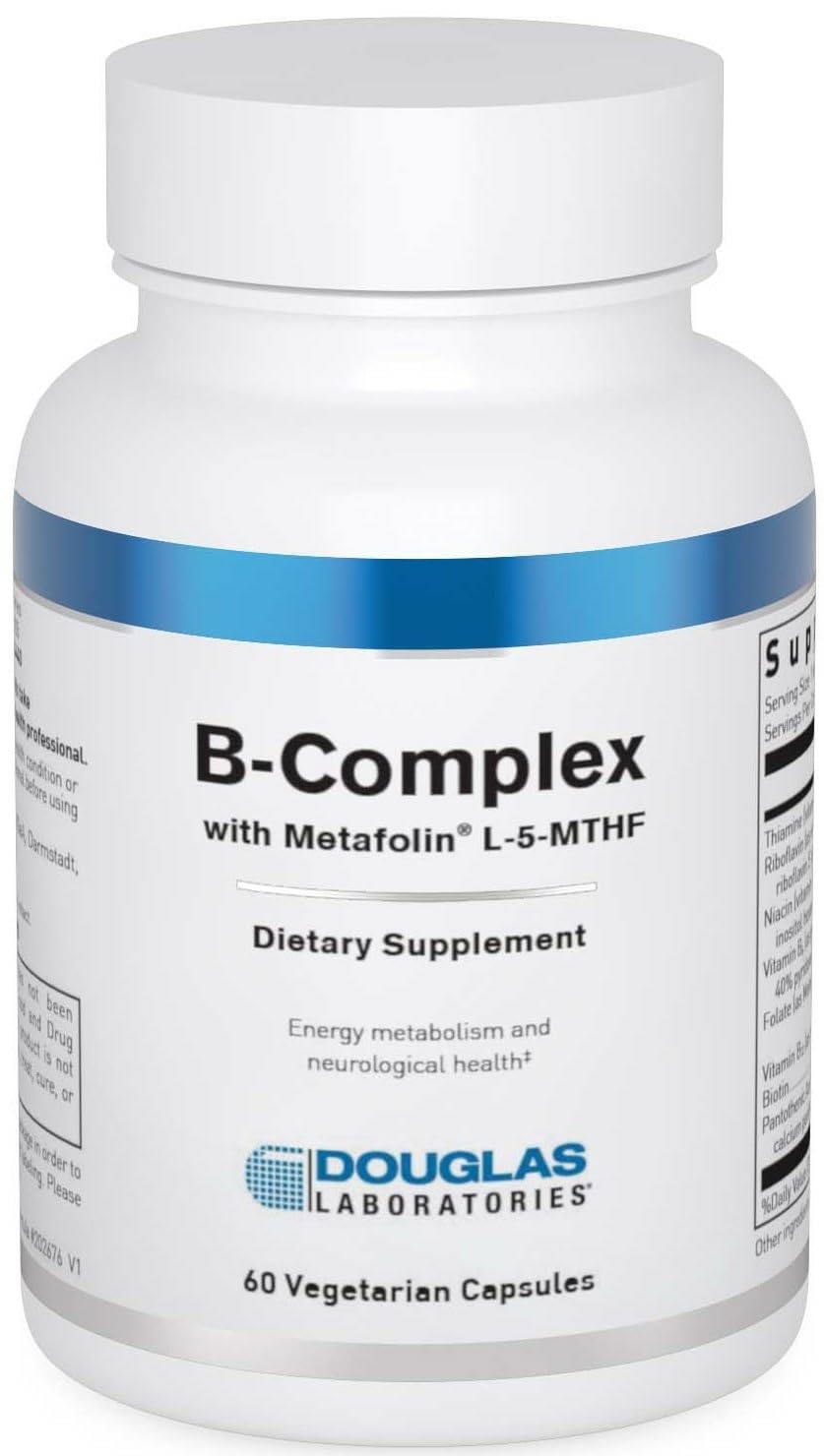 Douglas Laboratories B-Complex with Metafolin, 60 Vegetarian Capsules