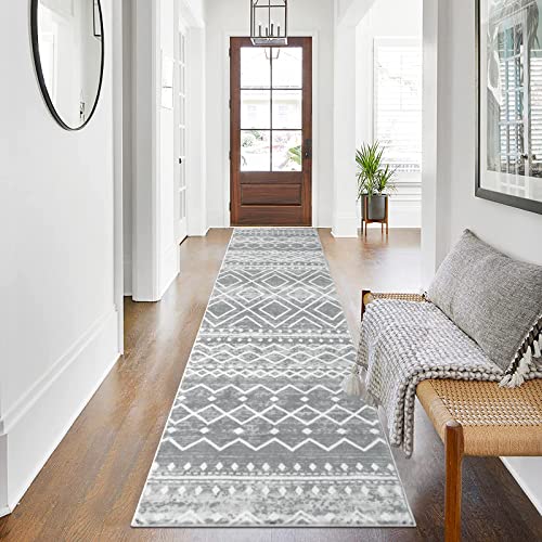 Hebe Vintage Boho Runner Rug For Hallway 2'X8' Medallion Area Rug Non Slip Farmhouse Laundry Room Rug Washable Kitchen Throw Rugs Carpet Runner For Living Room Entryway Bathroom #TOP7