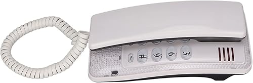 Miniatura 2 de KXT438 Teléfono con cable, teléfono casero montado en la pared con función de silencio de parpadeo rápido de redireccionamiento para hogar, hotel,