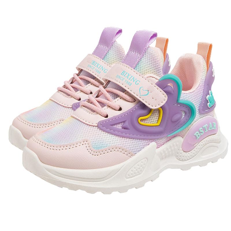 Toddler/Little Kid/Big Kid Girls Sneakers Kids Shoes Breathable Anti Slip Sneakers for Outdoor Walking Running