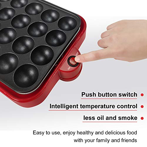 Health and Home Multifunction Nonstick Baking Maker with 3 Interchangeable Baking Plates for Fried Eggs, Fried Steak, Takoyaki, Cake Pops, Grill Maker