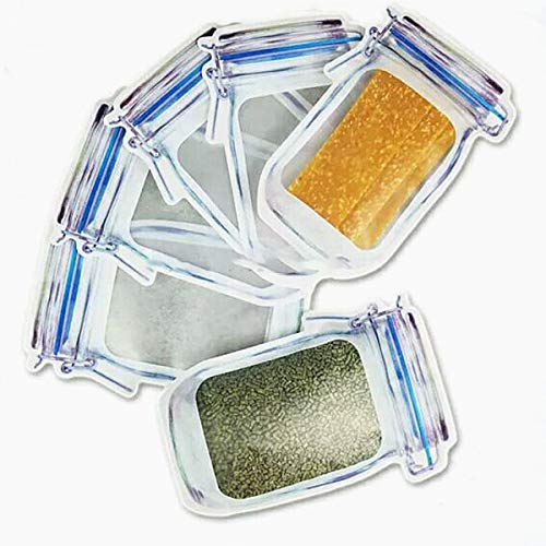 30 Mason Jar Bags, Wide Mouth Jar Bags Reusable Airtight Seal Food Storage Bags Leak-Proof Saver Bags For Travel Camping And Kids #TOP5
