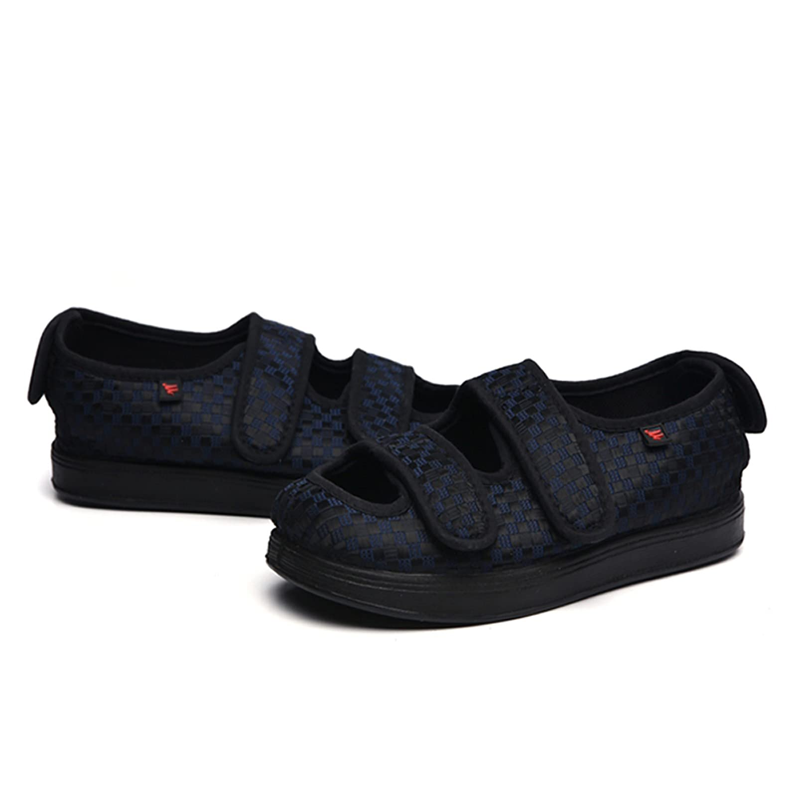 Chaussons Réglables Scratch Pour Pieds Gonflés - Pantoufles Orthopédiques Diabétiques - Anti-Dérapantes