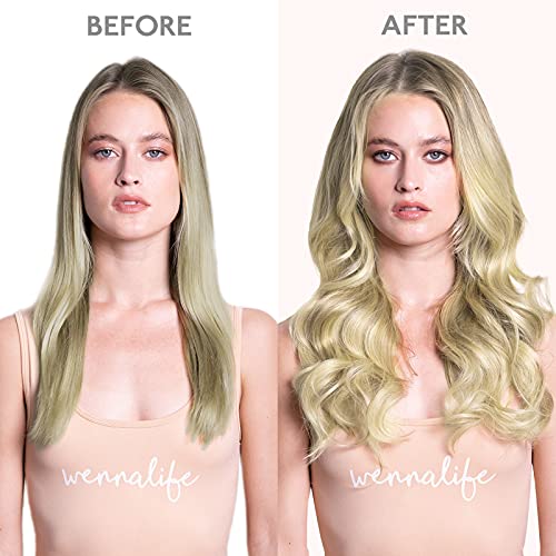 Image of WENNALIFE Tape in Hair Extensions Human Hair, 20pcs 24 inch 50g Ash Blonde and Platinum Blonde Remy Tape Hair Extensions Real Human