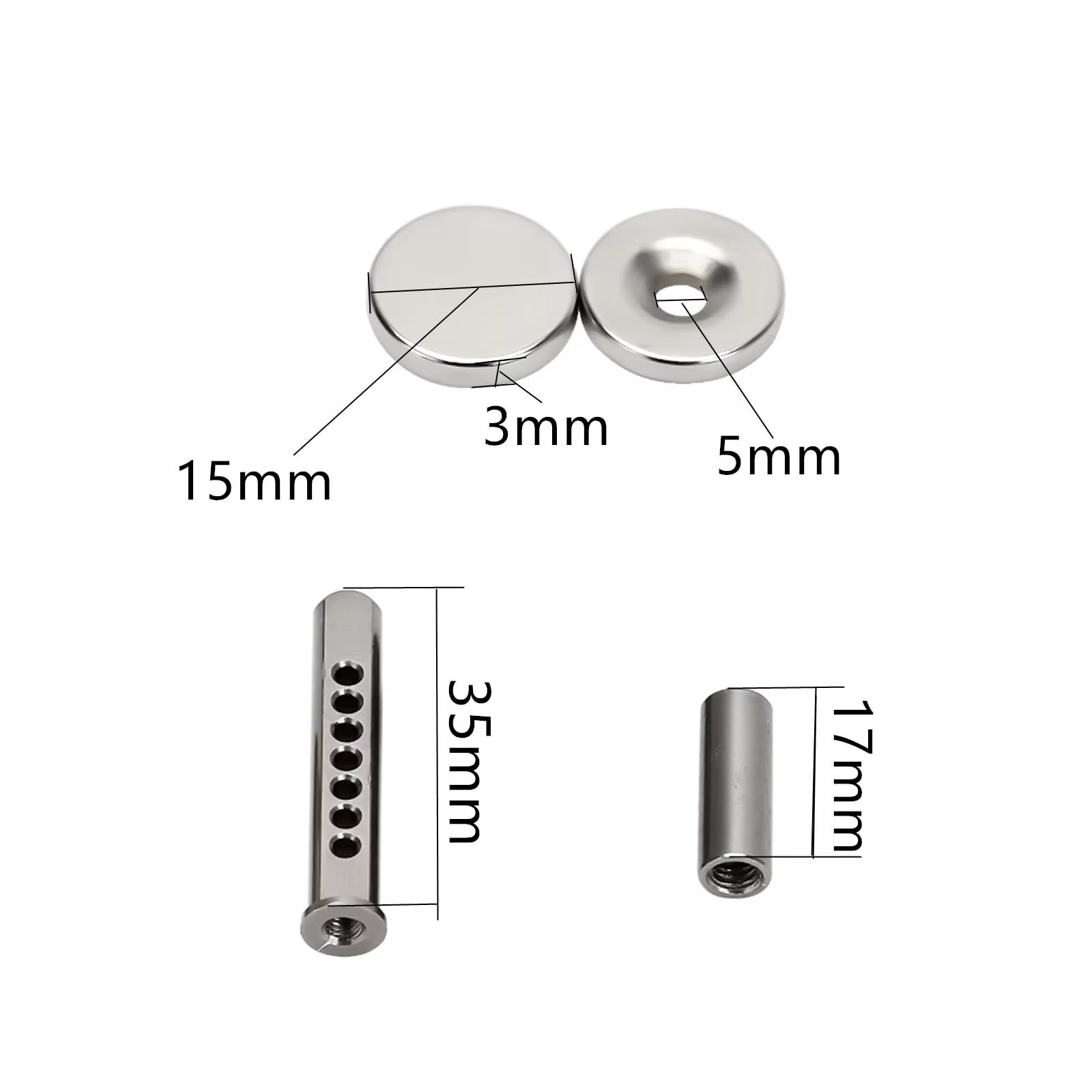 para Axial para SCX10 1/10 RC Soportes De Poste Cuerpo con Imanes