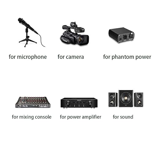 Miniatura 8 de DMX cable 5pcs de 6.5ft2.2yard de largo cable XLR DMX 512DMX de 3pines True macho a hembra para DMX Etapa movimiento LED luces láser