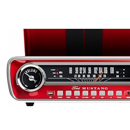 JISAM TRADE ION phonographes Turn Table 1965 Classic Car-Styled Ford Mustang Design Master LP 4-in-1 Music Center avec… - Les Beatles, Paul McCartney, John Lennon, RIngo Starr, George Harrison JISAM TRADE ION phonographes Turn Table 1965 Classic Car-Styled Ford Mustang Design Master LP 4-in-1 Music Center avec… – Image 4