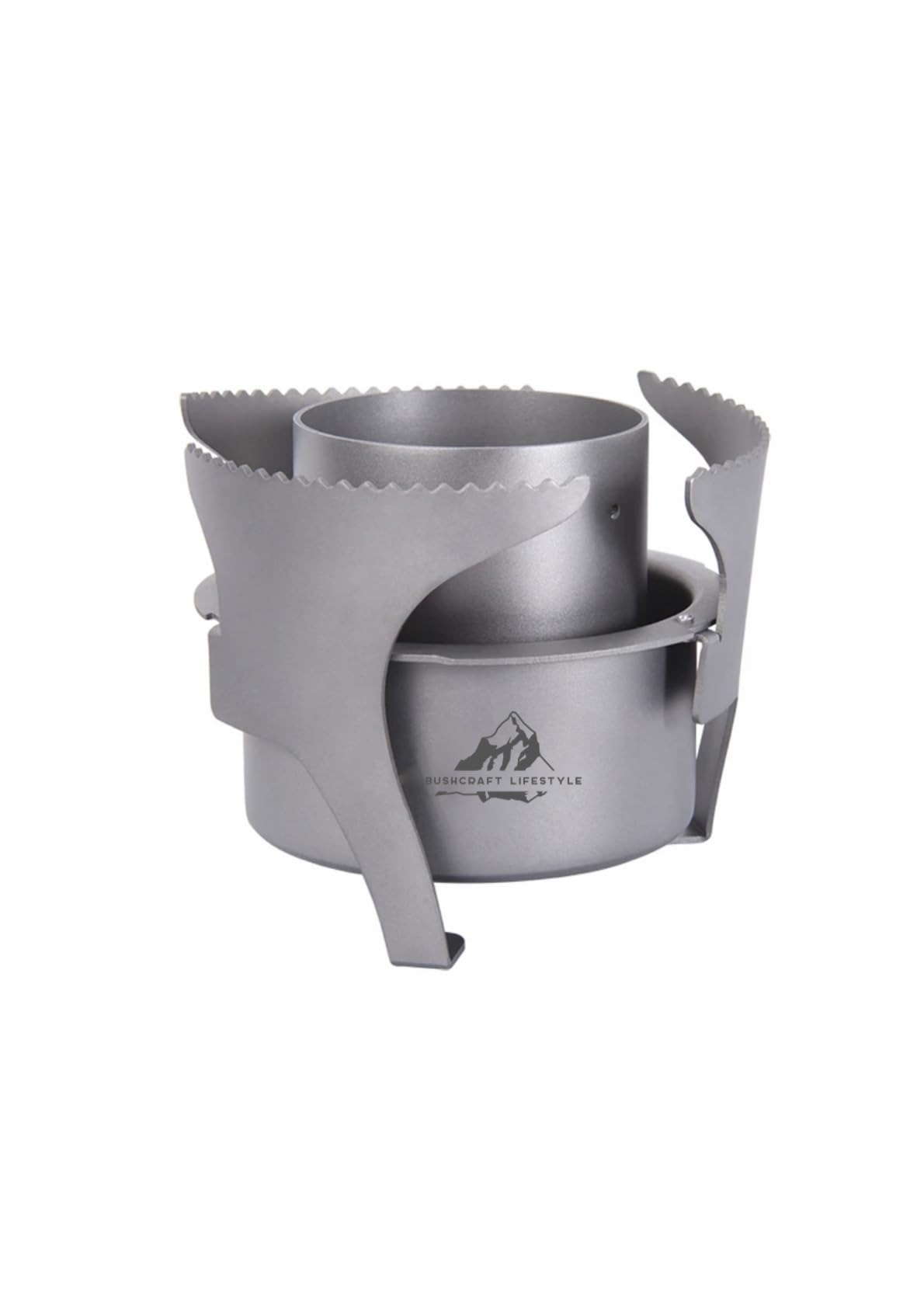 Titanium Alcohol Stove, Extendable to 14 cm, Ultra Light, for Camping 113 g, 68 x 140 mm - Image 2