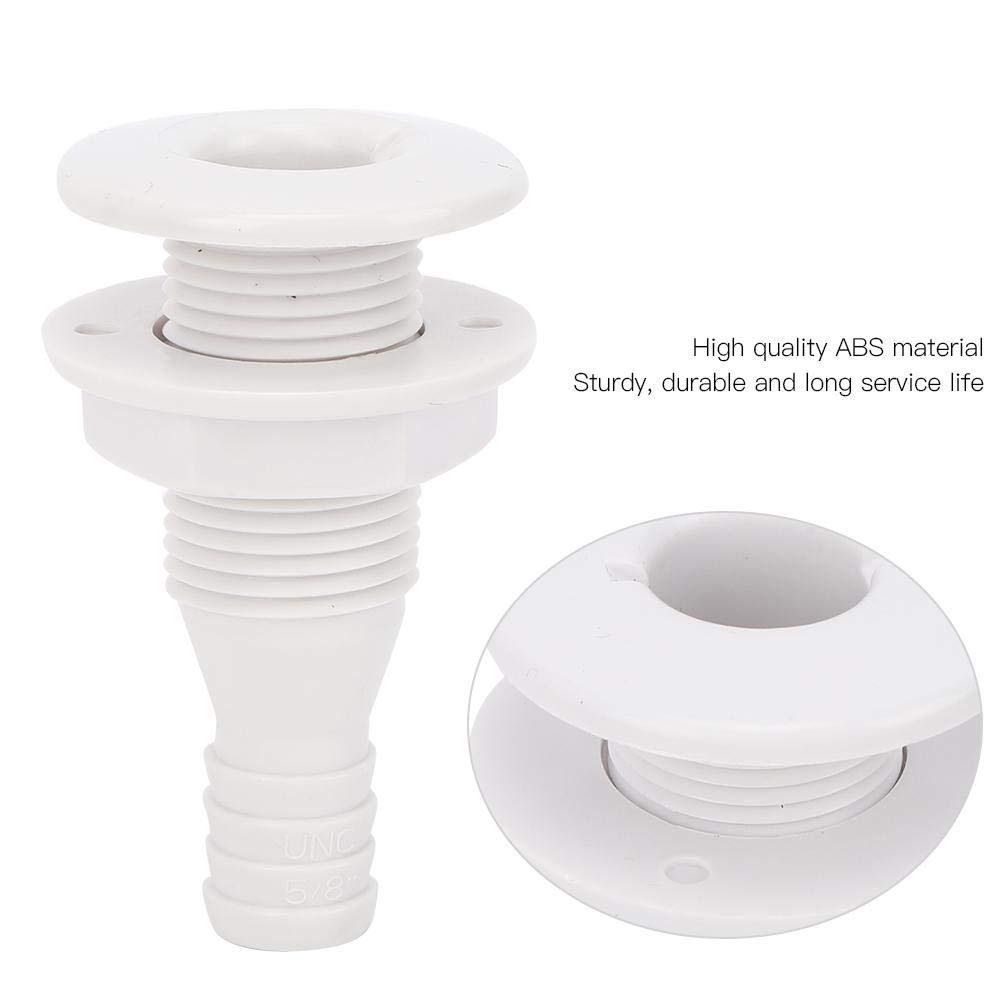 Boat Drain Vent Plastic Boat Marine Yacht Drain Vent Boat Body Fitting Vent Hose for Boats(1 1/2 Inch)
