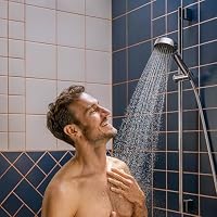 hansgrohe Activera Select S - Duschset mit Duschkopf wassersparend (EcoSmart, 2 Strahlarten), Duschschlauch (1,60 m) und Duschstange (0,90 m), Chrom, 28046000 – Ansicht 9