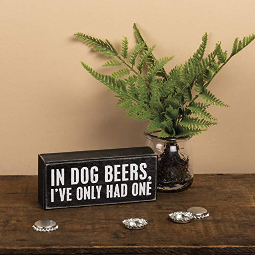 Primitives-by-Kathy-18027-Box-Sign-6-x-25-In-Dog-Beers Primitives by Kathy 18027 Box Sign 6 x 25 In Dog Beers