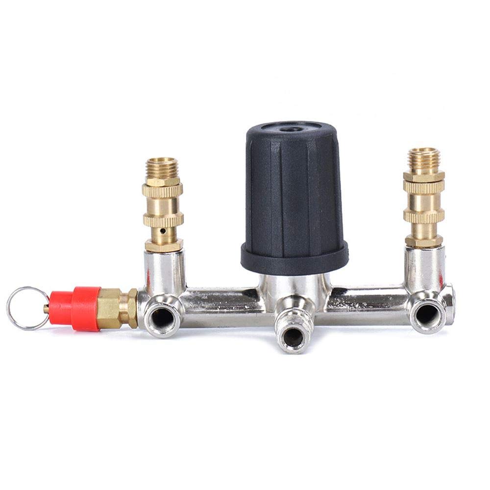 ORAZIO Pressostato Compressore D'aria Doppio Tubo Di Uscita Compressore D'aria Interruttore Valvola Regolatore Di Pressione Parte Con Staffa SP24118001