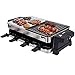 Syntrox Germany - Raclette Bern in acciaio INOX, con griglia e pietra calda, per 8 persone