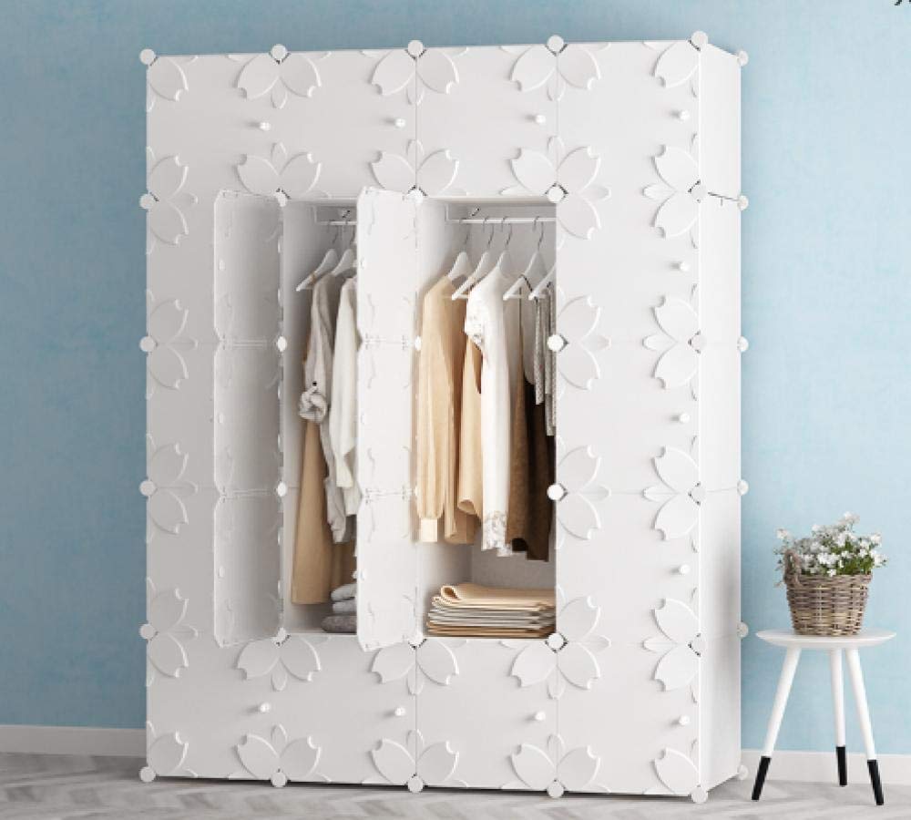 Armario para niños modular de 20 puertas y organizador de juguetes de esquina de 147x47x183 cm