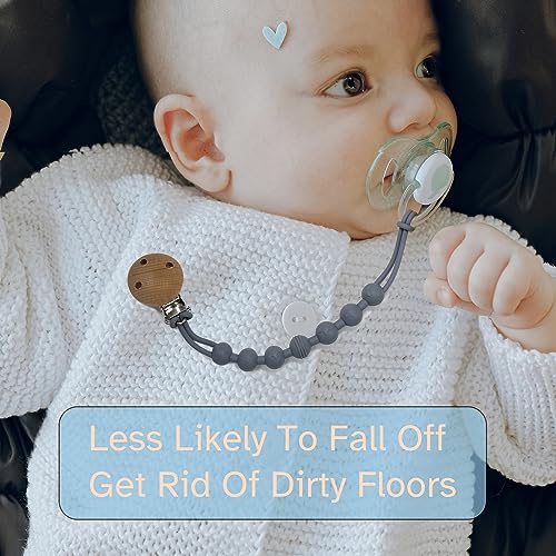 Relodica Silicone Pacifier Clip Holder: One-Piece Baby Pacifier Clip thumb #1