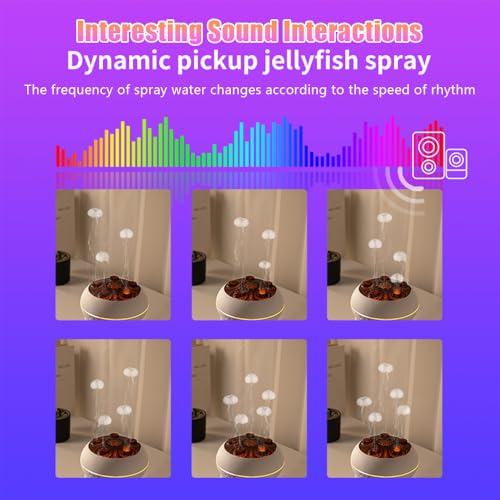 Humidificador Difusor Jellyfish 250ml con Luz LED miniatura 3