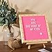 Changeable Felt Letter Board with LED Lights - 10×10
