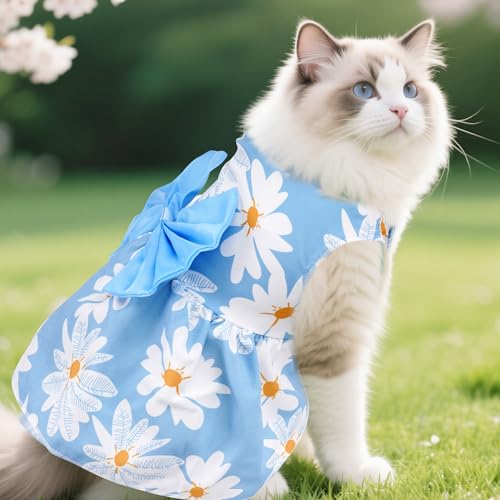choyaxo 4pcs Cute Dog Dress Pet Dress Puppy Skirt Summer Pet Clothes for Puppy Small Cats - Image 6
