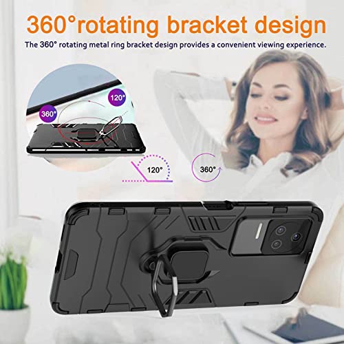 COOKD Cover per Xiaomi Poco F4, TPU/PC Dual Layer