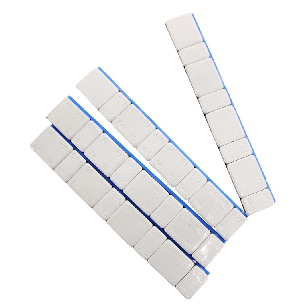 EXPERT 50 Pièces Pneus Barre Adhésive Masses D'Équilibrage, Blocs d'équilibrage pour Voiture - (5g + 10g) = 600g | Équilibrage Précis, Stabilité et Sécurité Optimale