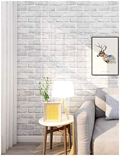 myforHD Selbstklebend Tapete Wandpapier Ziegel Selbstklebende Wandaufkleber 44cmX1000cm Vintage Backstein Stein tapeten Wasserdicht für… – Ansicht 5