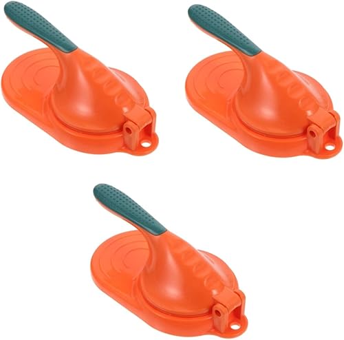 BESTonZON 3 piezas de gadgets al vapor y manual Taco Roti Herramientas de mano Empanada para Maker- Envoltura de pasta de cocina, prensadora de