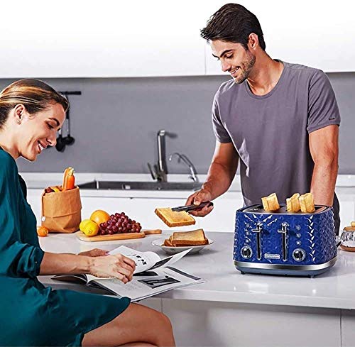 WYZQ 2 Scheiben Toaster, extra breiter Schlitz Edelstahl Toaster, Abtauen Schlitz Frühstück Toaster, Toaster Sets – Bild 3