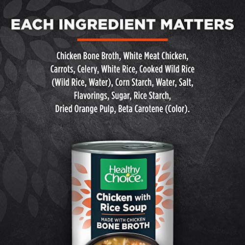 Healthy Choice Chicken With Rice Soup Made With Bone Broth, 15 Oz