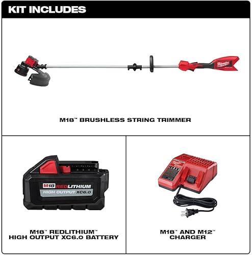 Miniatura 2 de Milwaukee Kit de recortadora de cuerdas sin escobillas M18 con batería y cargador 2828-21