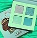 Juvia's Place Rebel Quad Mint Eyeshadow Palette - Shades of 4, Professional Eye Makeup, Pigmented Makeup Palette for Eye Color & Shine, Pressed Eyeshadow Cosmetics