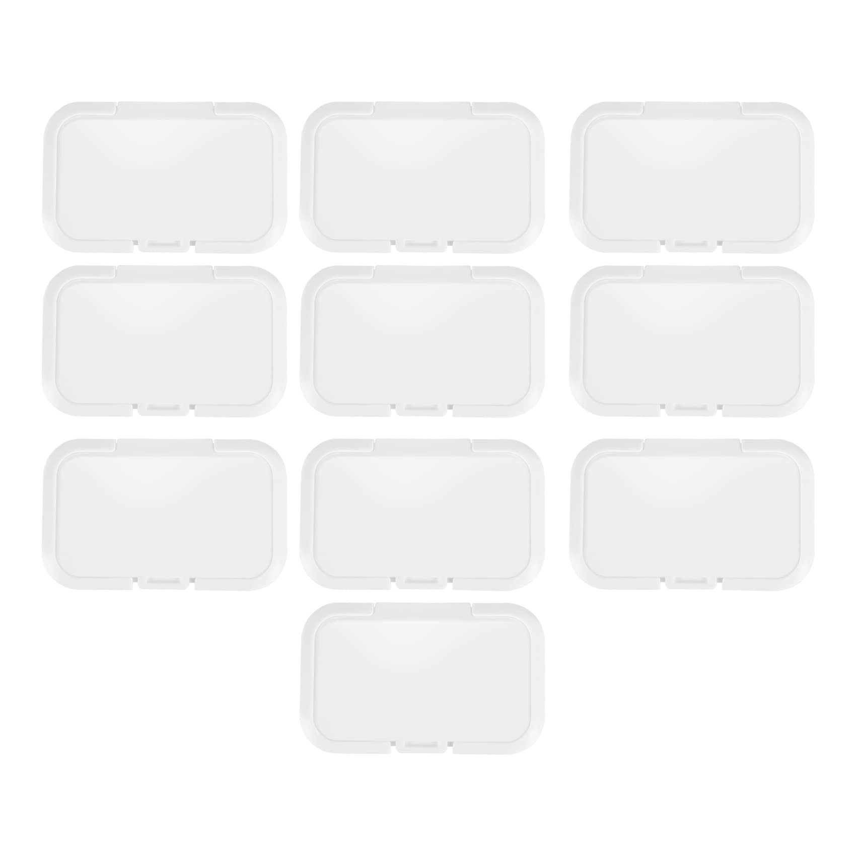 Srutueo 10Pcs Reusable Baby Wipes Lid Baby Wet Wipes Cover Tissues Box Wet Paper Lid