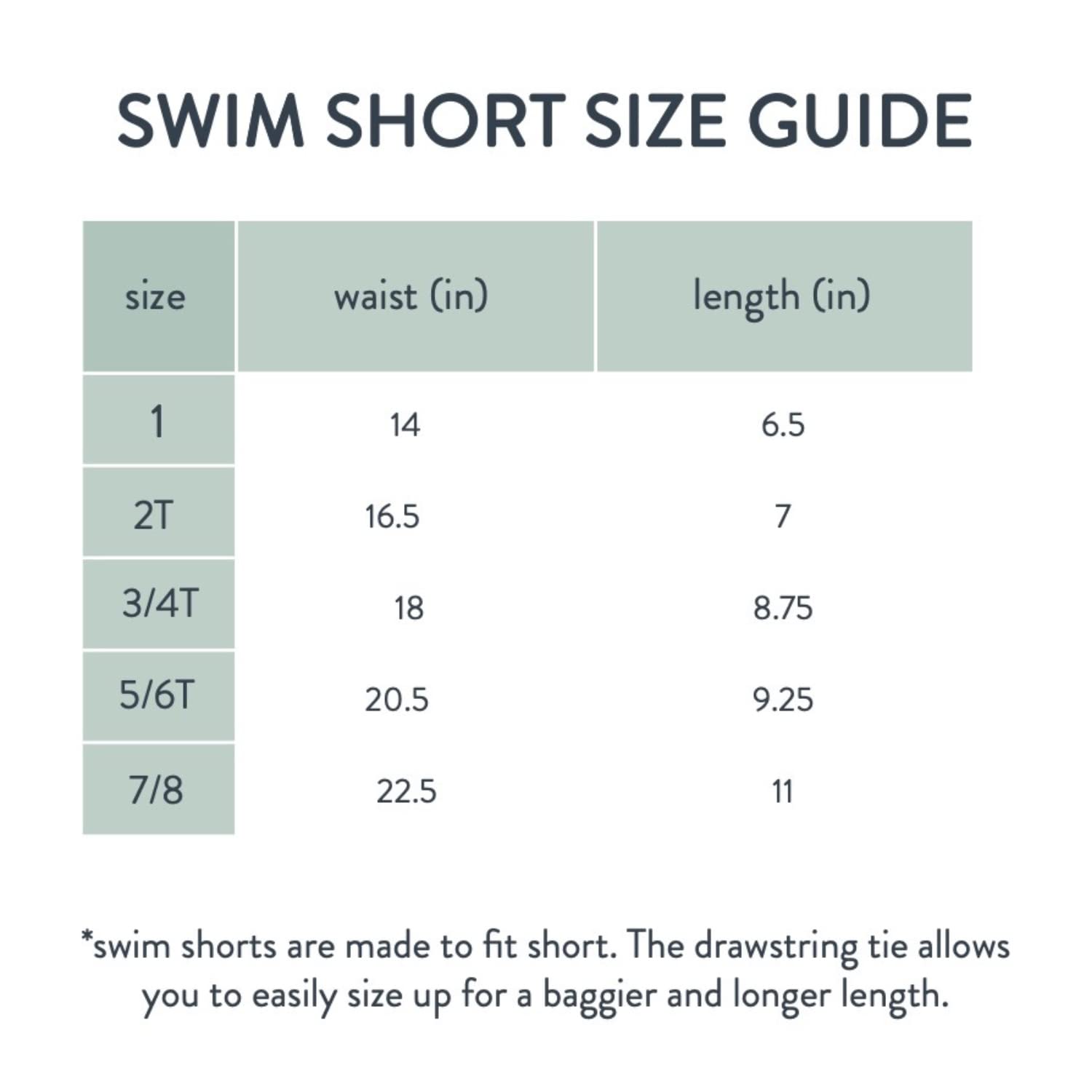 Sisterly Market Swim Shorts, Solid (Age, 3_Years, 4_Years, Gray)