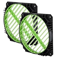 Enermax Air Guide 360° Rotatable Fan Grill, Solution to Airflow Management Twin Pack Green, EAG001-G