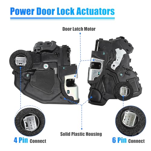 Image of uxcell 4 Pcs Power Door Lock Actuator Motor Front Rear Left Right for Toyota 4Runner Camry RAV4 for Scion iQ for Lexus CT200h LS460 No.69040-42250 /69030-42230 /69030-0C050 /69040-0C050