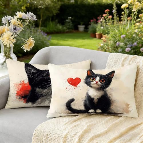 Housse coussin impermeable velours noir 40 x 80 cm lavable et resistante - 2
