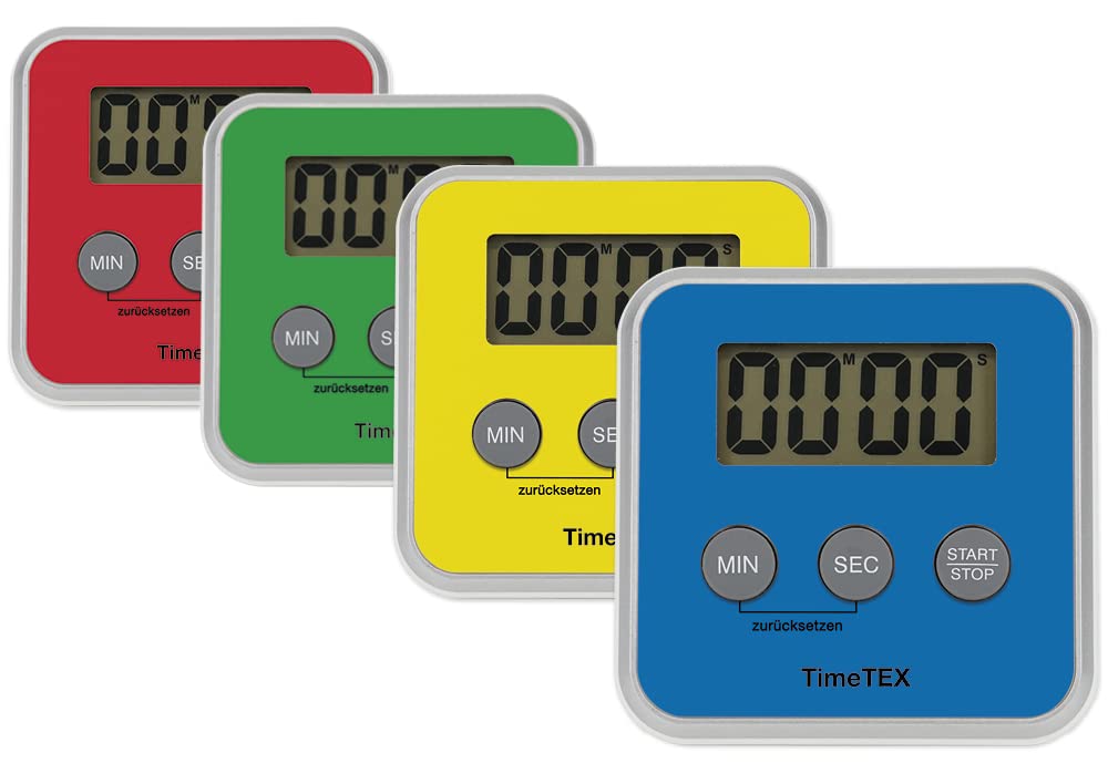 TimeTEX - Orologio XL giallo con disco semaforo | Conto alla rovescia silenzioso con segnale visivo e acustico per autonomia | Contenuto: timer a batteria in giallo (dimensioni: ca. 32 cm
