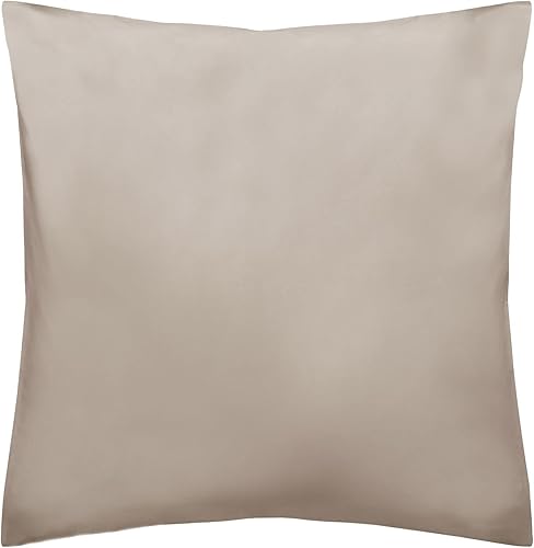 Nate Home by Nate Berkus 200TC 100% algodón percal Euro Sham  Ropa de cama crujiente y transpirable de mDesign - 1 funda de almohada cuadrada grande disponible en Yaxa Colombia