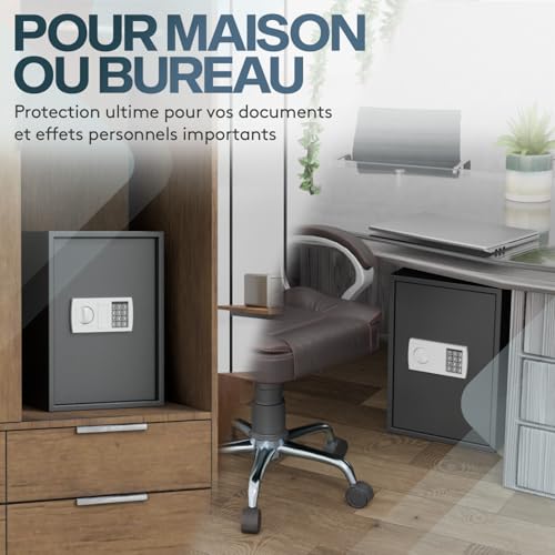 Coffre fort 51 L ACROPAQ avec code PIN électronique et clé de secours - 6