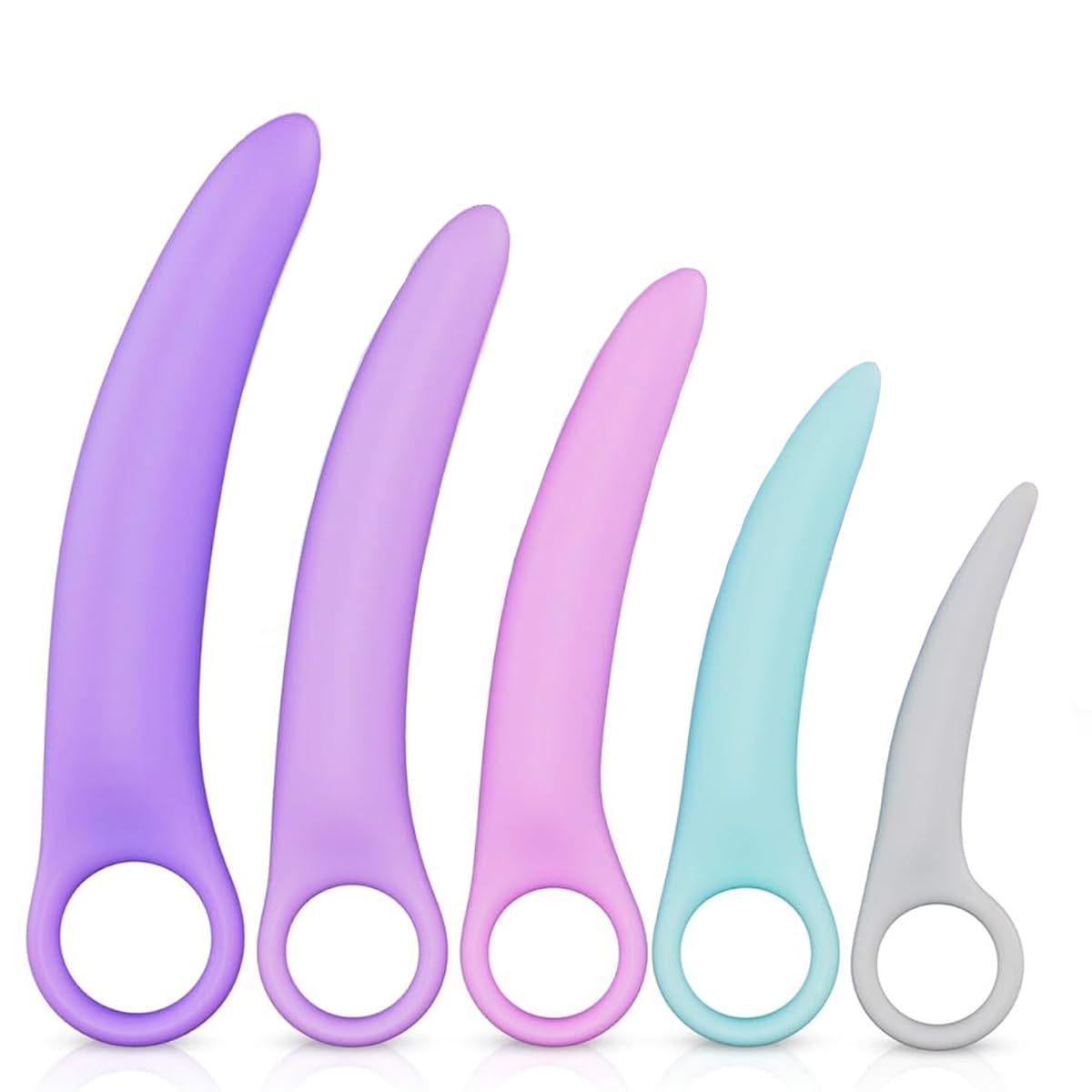 Silicone Dilatatori 5 Pezzi, Dilatatore Vaginale, Dilatatore Ano per Donna Uomo
