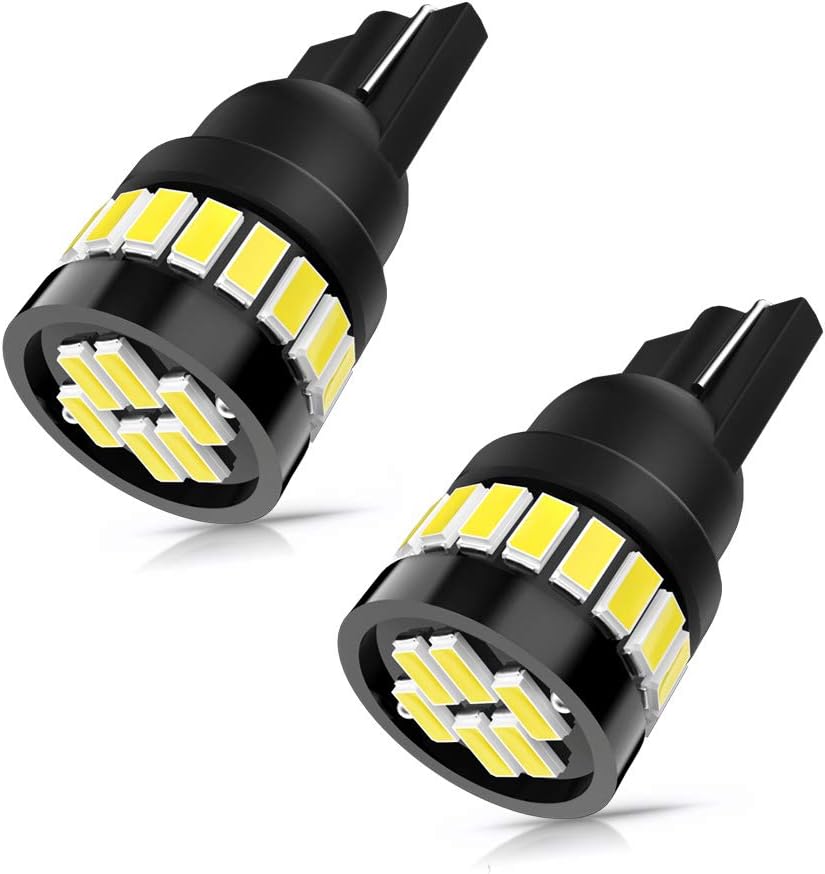 SEALIGHT 194 LED Bulb 6500K White 12V T10 168 2825 W5W LED Replacement 24 SMD 3014 Chipsets Non-Polarity Interior Car Lights Dome Map Courtesy Side Marker License Plate Lights