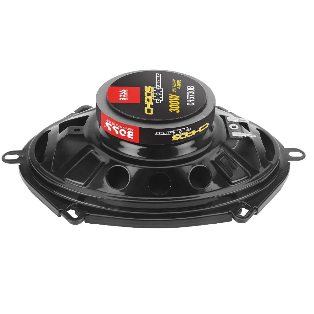 Kit Set para Boss Audio Systems CH5730B Altavoces coaxiales de 3 vías 5 x 7 12,7 x 17,8 cm 127 x 178 mm, 150 vatios rms 300 vatios máx, para Coches, suspensión de Goma, por Pareja + Rejillas Gratis